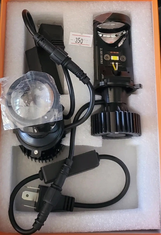 Лампочка Led мини линза H4 80W