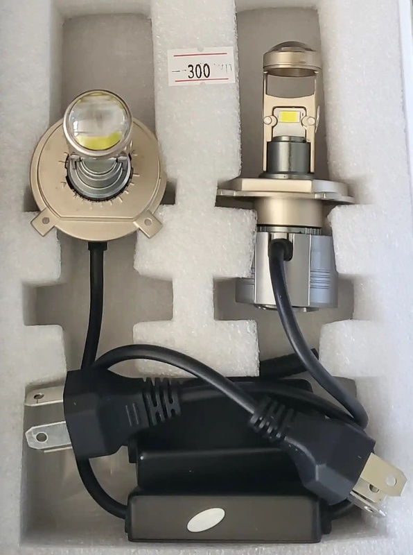 Лампочка Led мини линза 55W H4